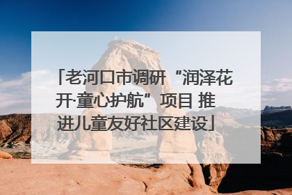 老河口市调研“润泽花开·童心护航”项目 推进儿童友好社区建设