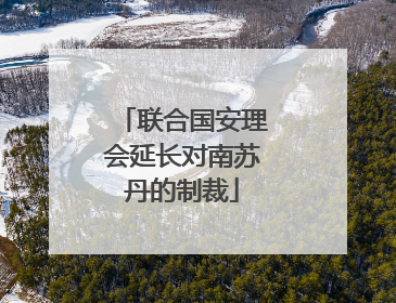 联合国安理会延长对南苏丹的制裁