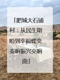 肥城大石铺村：从民生期盼到幸福蝶变奏响振兴交响曲