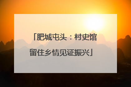 肥城屯头：村史馆留住乡情见证振兴