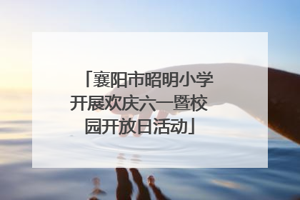 襄阳市昭明小学开展欢庆六一暨校园开放日活动