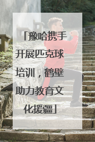 豫哈携手开展匹克球培训，鹤壁助力教育文化援疆