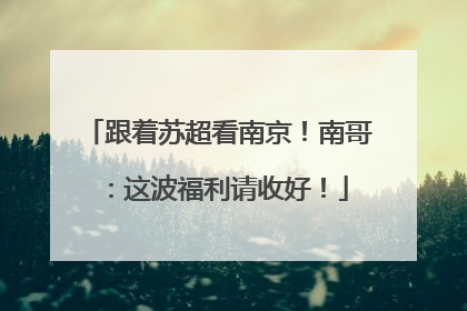 跟着苏超看南京！南哥：这波福利请收好！