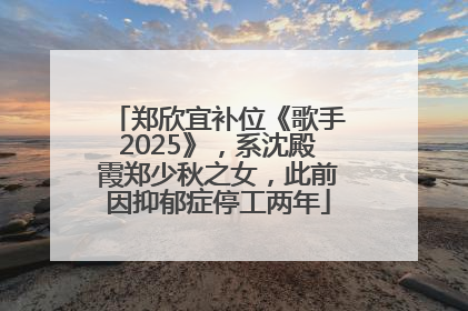 郑欣宜补位《歌手2025》，系沈殿霞郑少秋之女，此前因抑郁症停工两年
