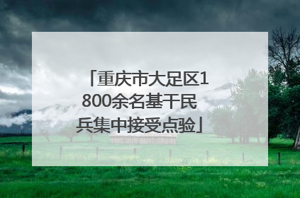 重庆市大足区1800余名基干民兵集中接受点验