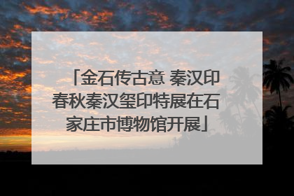 金石传古意 秦汉印春秋秦汉玺印特展在石家庄市博物馆开展
