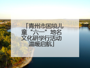 青州市困境儿童“六一”地名文化研学行活动温暖启航