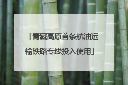 青藏高原首条航油运输铁路专线投入使用