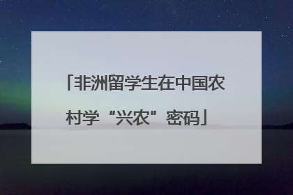 非洲留学生在中国农村学“兴农”密码