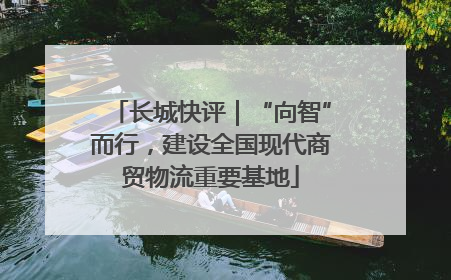长城快评｜“向智”而行，建设全国现代商贸物流重要基地