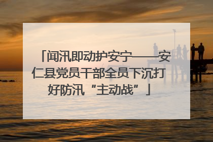 闻汛即动护安宁——安仁县党员干部全员下沉打好防汛“主动战”
