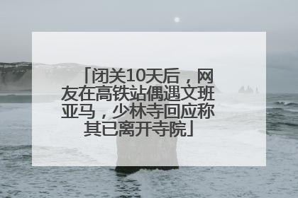 闭关10天后，网友在高铁站偶遇文班亚马，少林寺回应称其已离开寺院