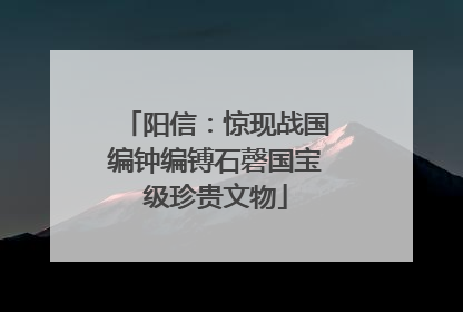 阳信：惊现战国编钟编镈石磬国宝级珍贵文物