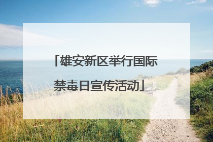 雄安新区举行国际禁毒日宣传活动