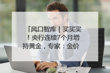 风口智库｜买买买！央行连续7个月增持黄金，专家：金价或仍易涨难跌