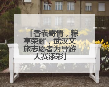 香囊寄情，粽享荣耀，武汉文旅志愿者为导游大赛添彩