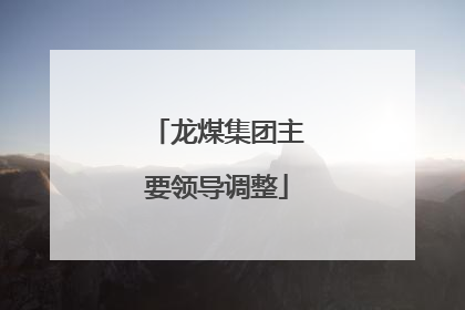 龙煤集团主要领导调整