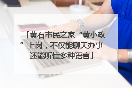 黄石市民之家“黄小政”上岗，不仅能聊天办事还能听懂多种语言