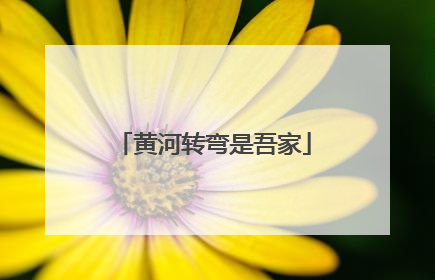 黄河转弯是吾家