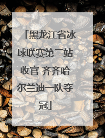 黑龙江省冰球联赛第二站收官 齐齐哈尔兰迪一队夺冠
