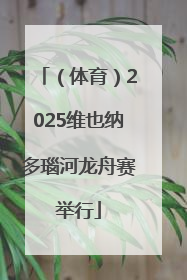（体育）2025维也纳多瑙河龙舟赛举行