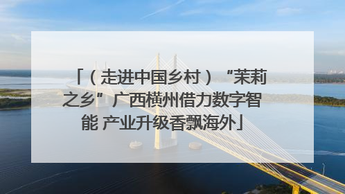 （走进中国乡村）“茉莉之乡”广西横州借力数字智能 产业升级香飘海外
