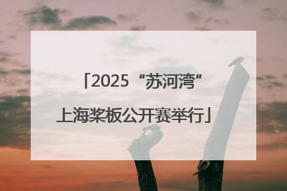 2025“苏河湾”上海桨板公开赛举行