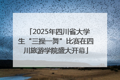 2025年四川省大学生“三操一舞”比赛在四川旅游学院盛大开幕
