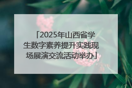 2025年山西省学生数字素养提升实践现场展演交流活动举办