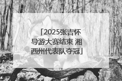 2025张吉怀导游大赛结束 湘西州代表队夺冠