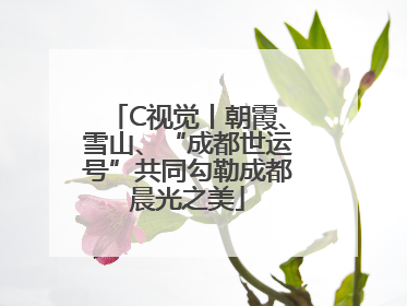 C视觉丨朝霞、雪山、“成都世运号”共同勾勒成都晨光之美