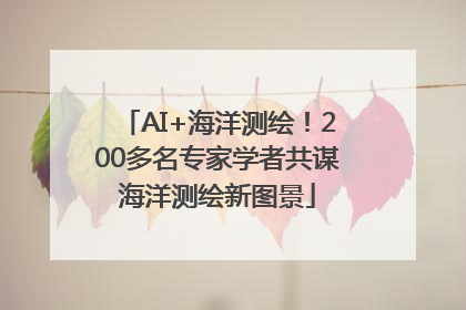 AI+海洋测绘！200多名专家学者共谋海洋测绘新图景